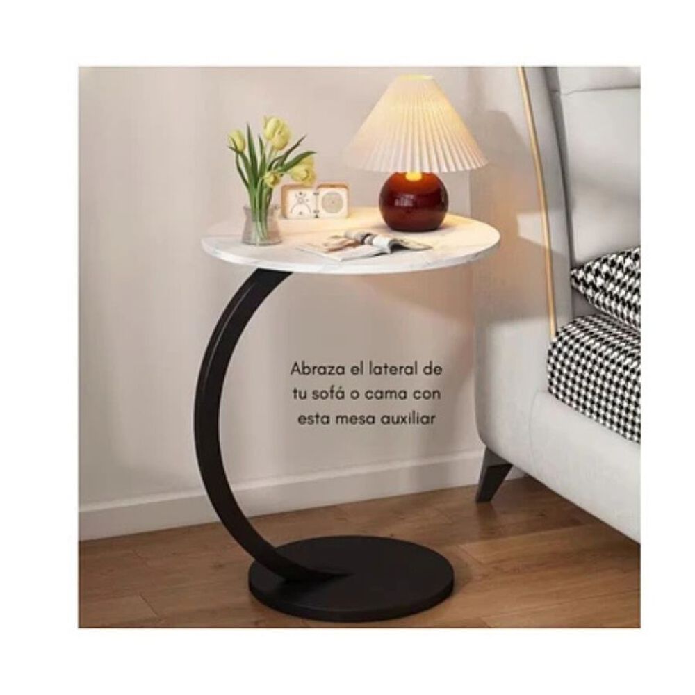 Mesa Auxiliar Forma C Sala De Estar Mesa Sofa Cama Recamara image number 2.0
