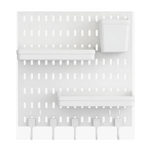 Organizador De Escritorio Pegado A La Pared Blanco