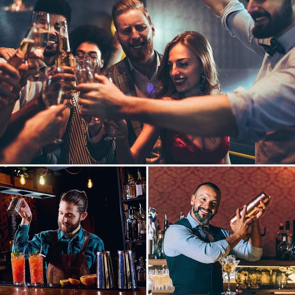 Coctelera Mezclador Acero Inoxidable 550ml Plateada image number 3.0