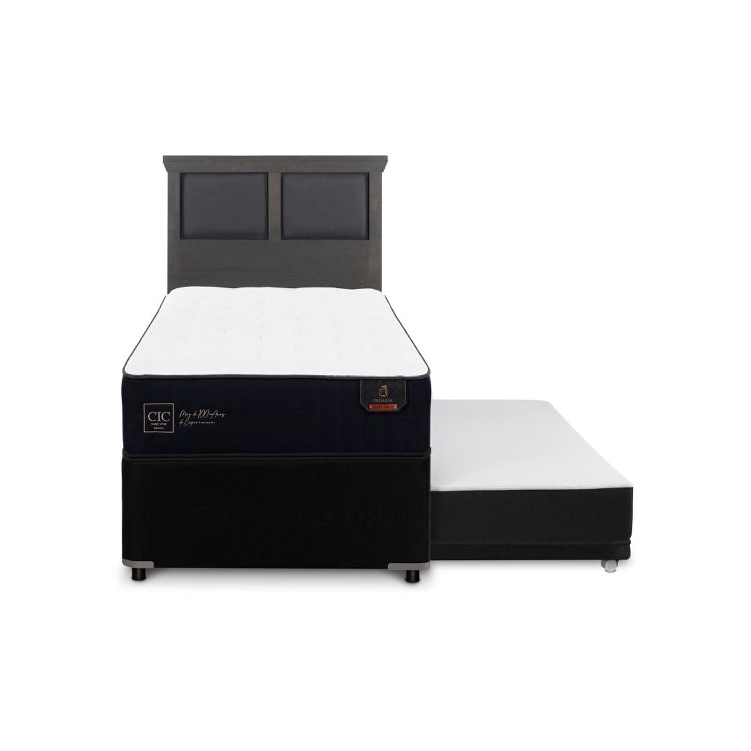 Cama Nido Cic Premium / 1.5 Plazas / Base Normal + Respaldo image number 0.0