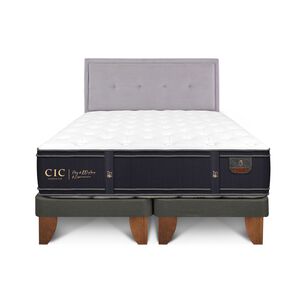 Cama Europea Cic Grand Premium / 2 Plazas / Base Dividida + Respaldo