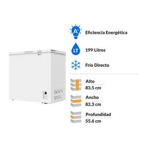 Freezer Horizontal Libero LFH-201EC / Frío Directo / 199 Litros / A+