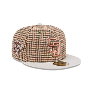 Gorra 59fifty San Diego Padres Mlb Houndstooh Open Brown