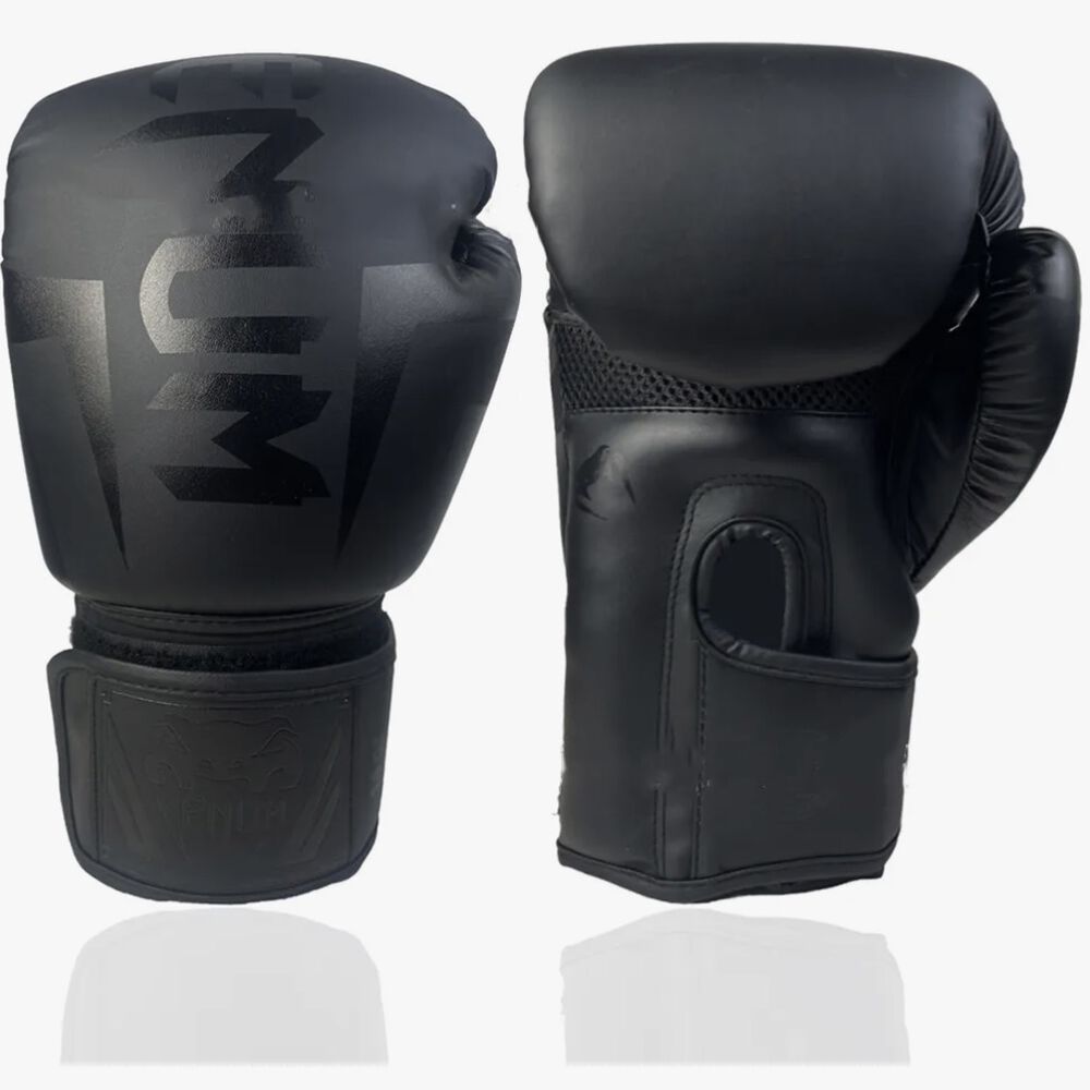 Guantes De Boxeo Profesional De Alta Calidad Negro 10oz image number 2.0