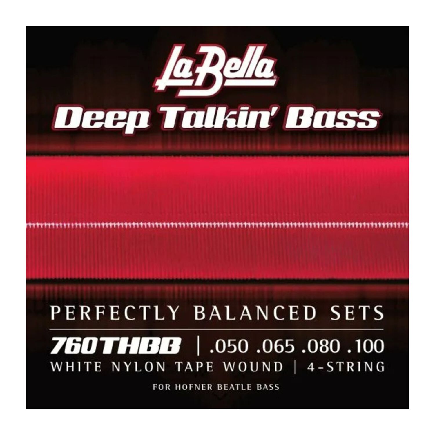 Set Bajo El&eacute;ctrico Flat White Nylon 4 50-100 760thbb image number 0.0