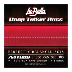 Set Bajo El&eacute;ctrico Flat White Nylon 4 50-100 760thbb