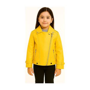 Chaquetas Ecocuero Ni&ntilde;a Estilo Motociclista