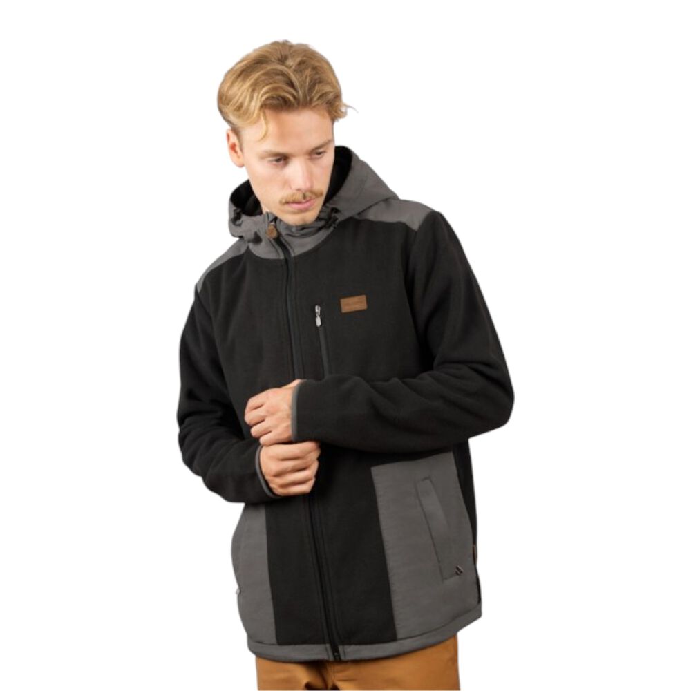 Chaqueta Polar Journey V2 Negro Hombre Falcone image number 3.0