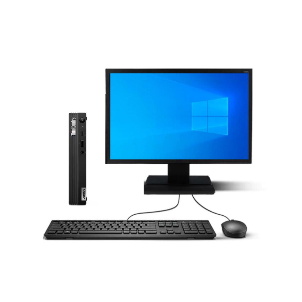 Kit Monitor + Mini Pc Lenovo M70q Gen 2 Tiny (i5-10ma 8gb 256gb Ssd) Reacondicionado Grado A image number 0.0
