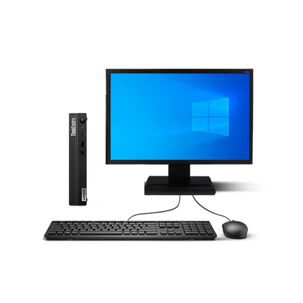 Kit Monitor + Mini Pc Lenovo M70q Gen 2 Tiny (i5-10ma 8gb 256gb Ssd) Reacondicionado Grado A