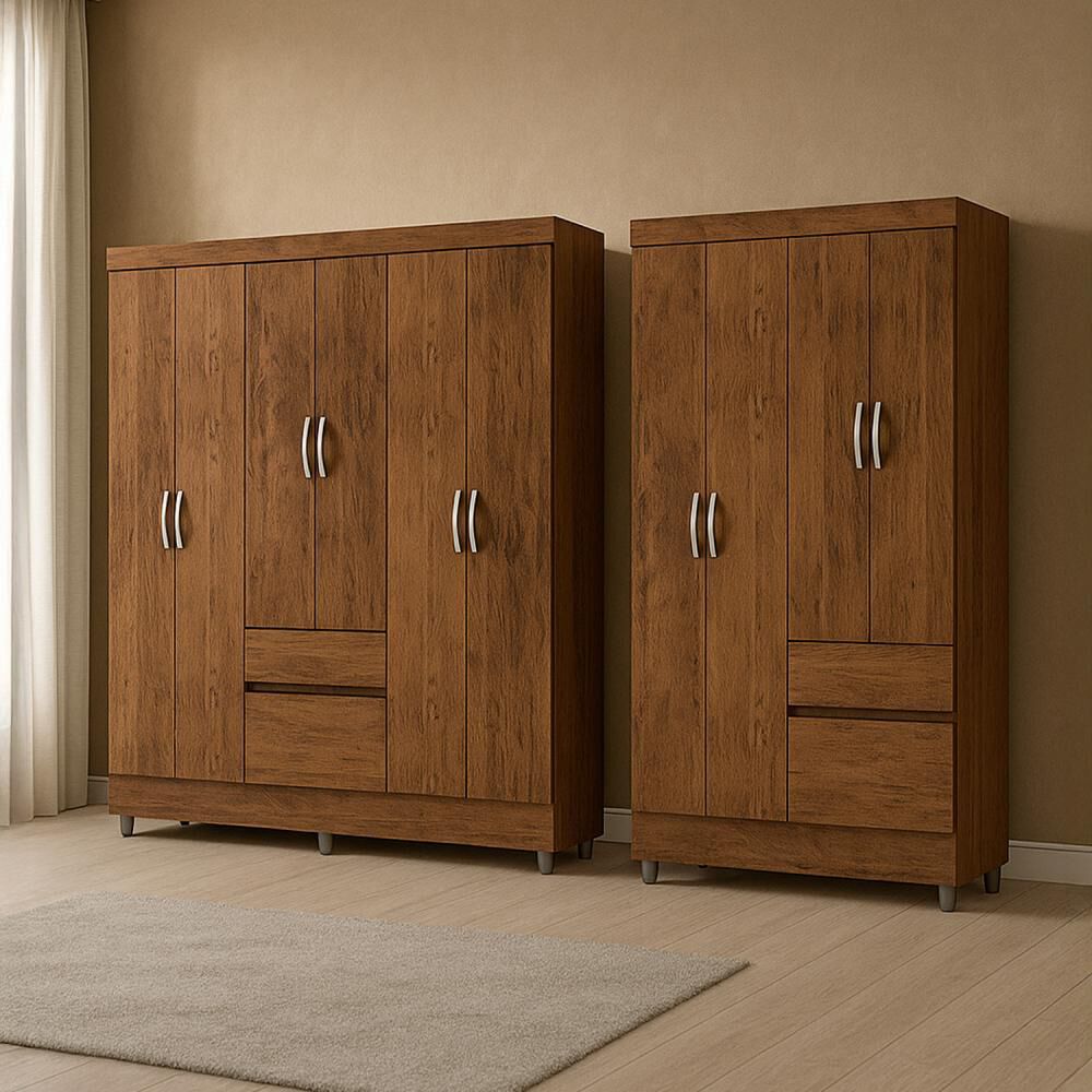 Combo Closet Vekkahome Ideal 6 Puertas + 4 Puertas 271156+271184 image number 4.0