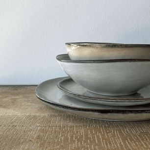 Set De 6 Plato Redondo Cer&aacute;mica 29 Cm L&iacute;nea Terra