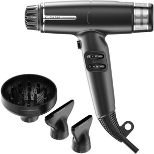 Secador Profesional Iq Lite 110 Mil Rpm 1500w Dual Filter Color Negro Gama