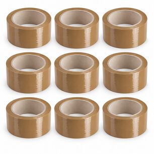Pack 9 Cintas Embalaje Caf&eacute; 45mm X 40m 40 Micrones - Ps
