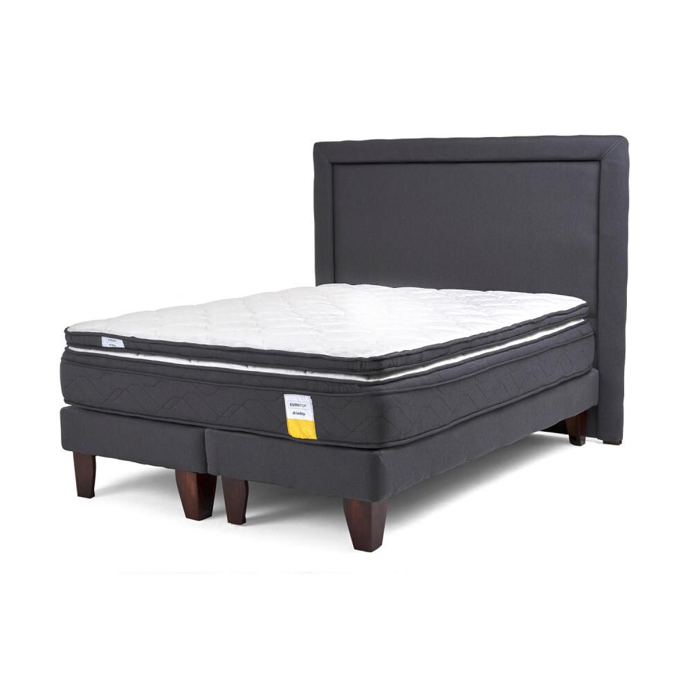 Cama Europea Drimkip Eurotop / Full / Base Dividida + Respaldo + Topper image number 1.0