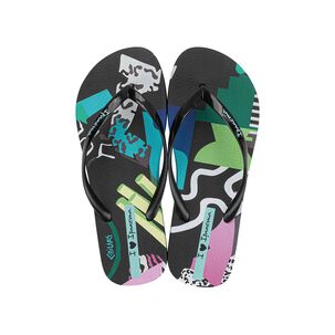 Sandalia Mujer Negro/azul Graffiti Ipanema