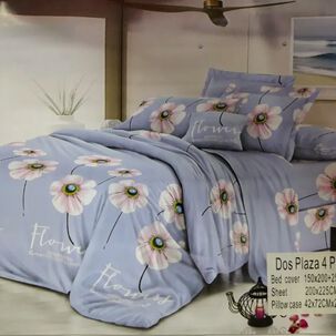 Juego De S&aacute;banas 2 Plazas Floreado 4 Piezas