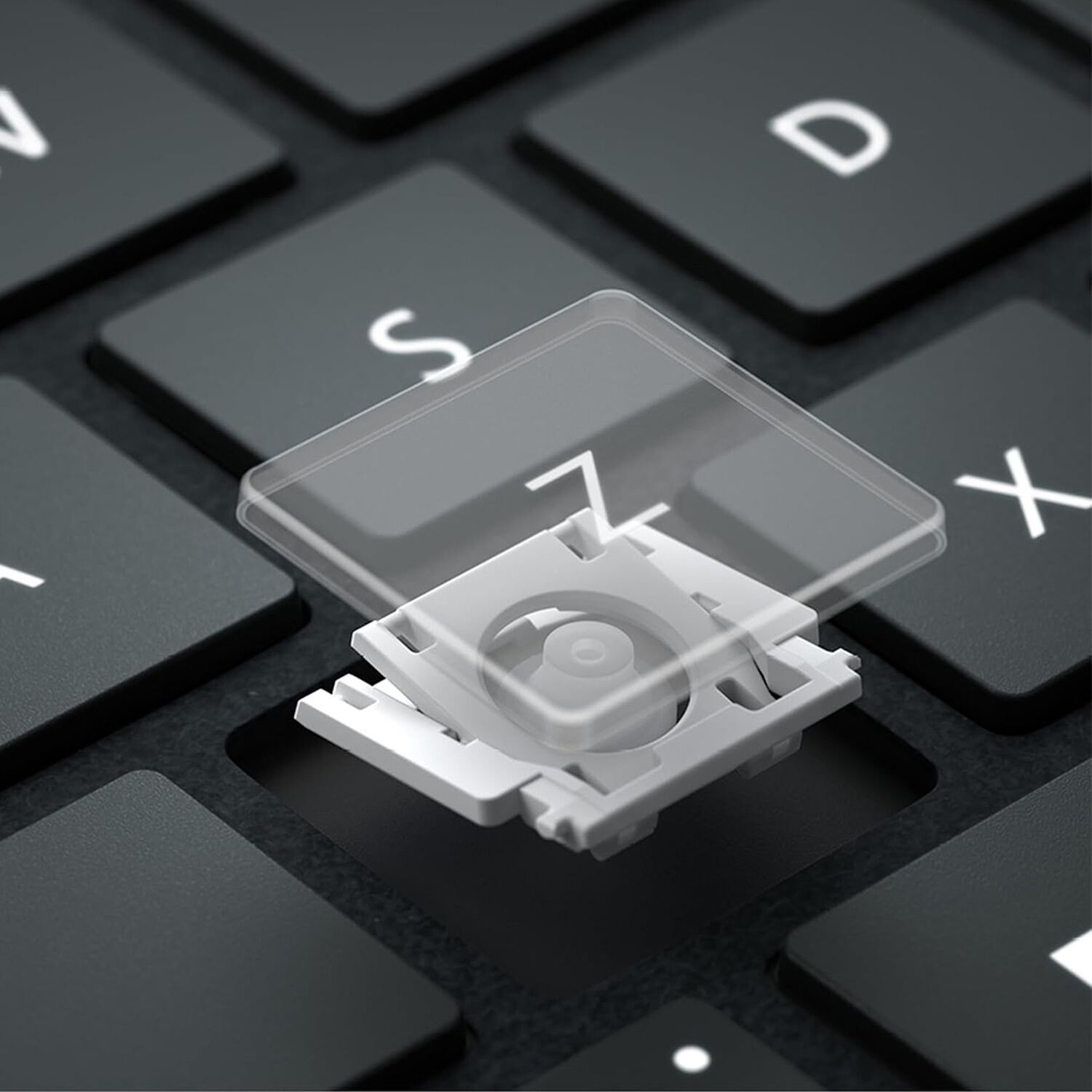 Surface Pro Copilot Cobertor Teclado Espa&ntilde;ol Para Surface Pro X, 8, 9, 10, 11 Negro image number 2.0