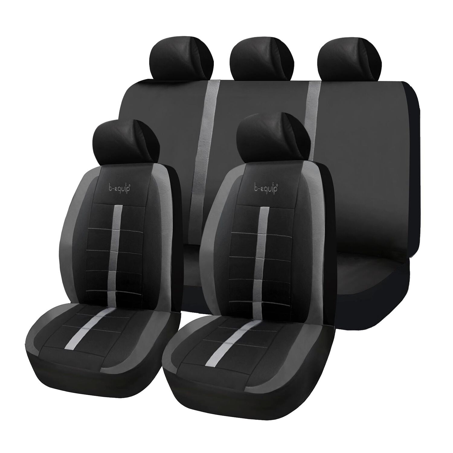Fundas Cubreasiento B-equip Universal Negro Adv-1432 image number 2.0