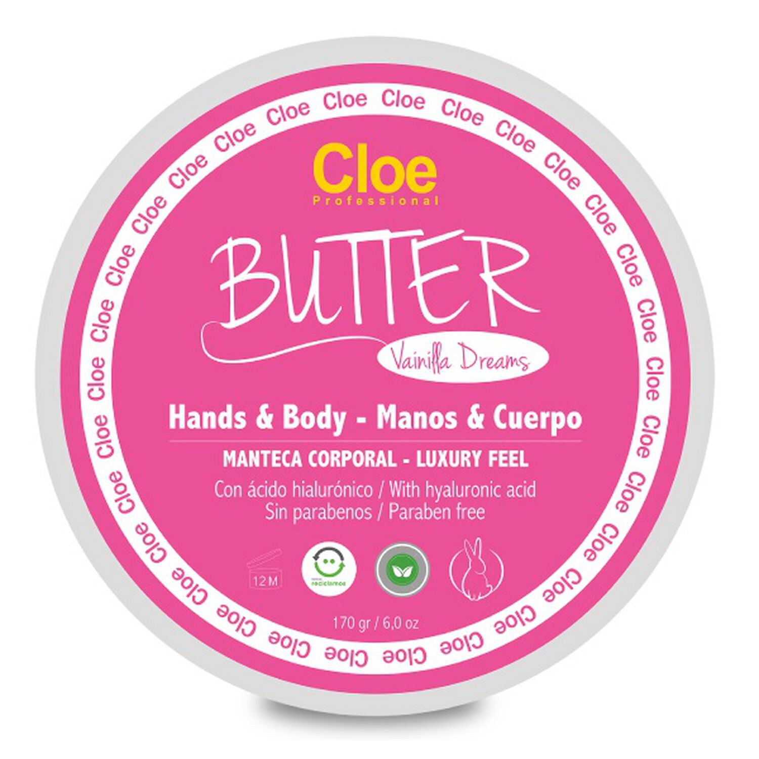 Crema Manos Y Cuerpo Butter Vainilla Dreams Cloe 170gr image number 0.0