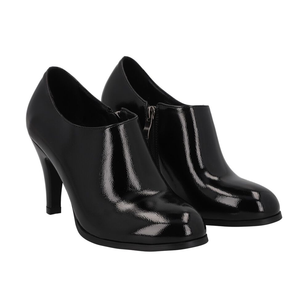 Botin Bobbi Negro Charol Taco Medio Police image number 3.0