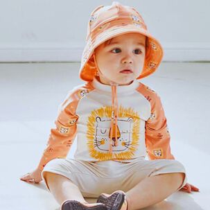 Traje De Baño Enterito Manga Larga Niño Jump Kids Leon
