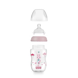Mamadera Fisher Price First Moments Boca Ancha 330 Ml Rosa