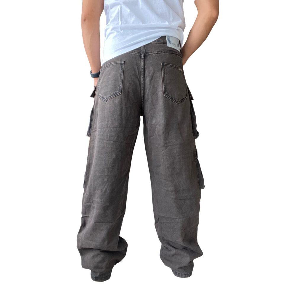 Jeans Di&aacute;bolo Cargo Ancho Wide Leg Hombre image number 27.0