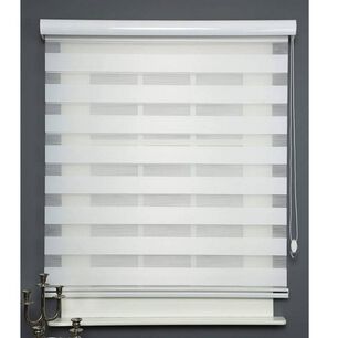 Cortina Roller Persiana D&uacute;o Blanca 60x220 Cm