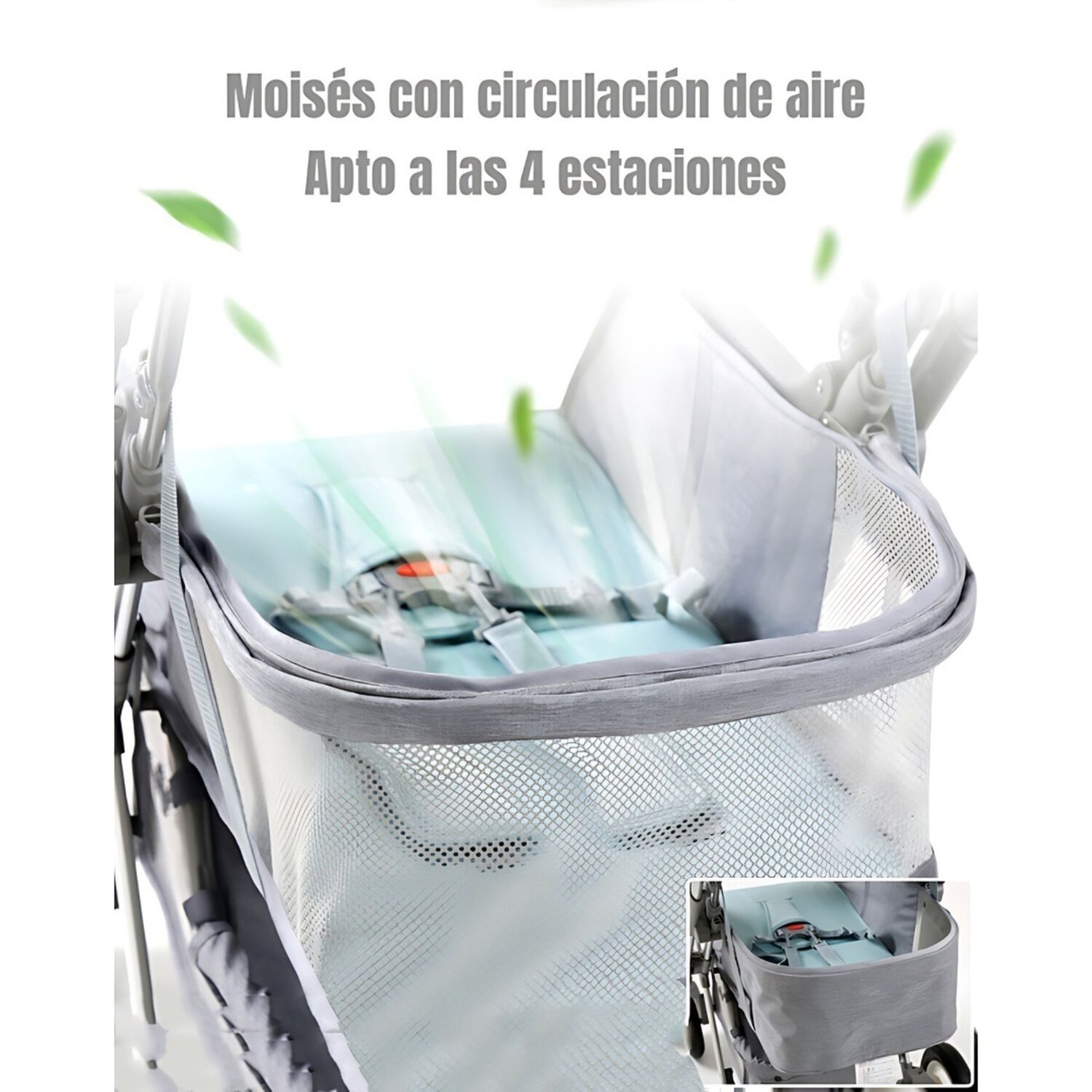 Coche De Paseo Reversible Rubik Negro Lubabycas image number 6.0