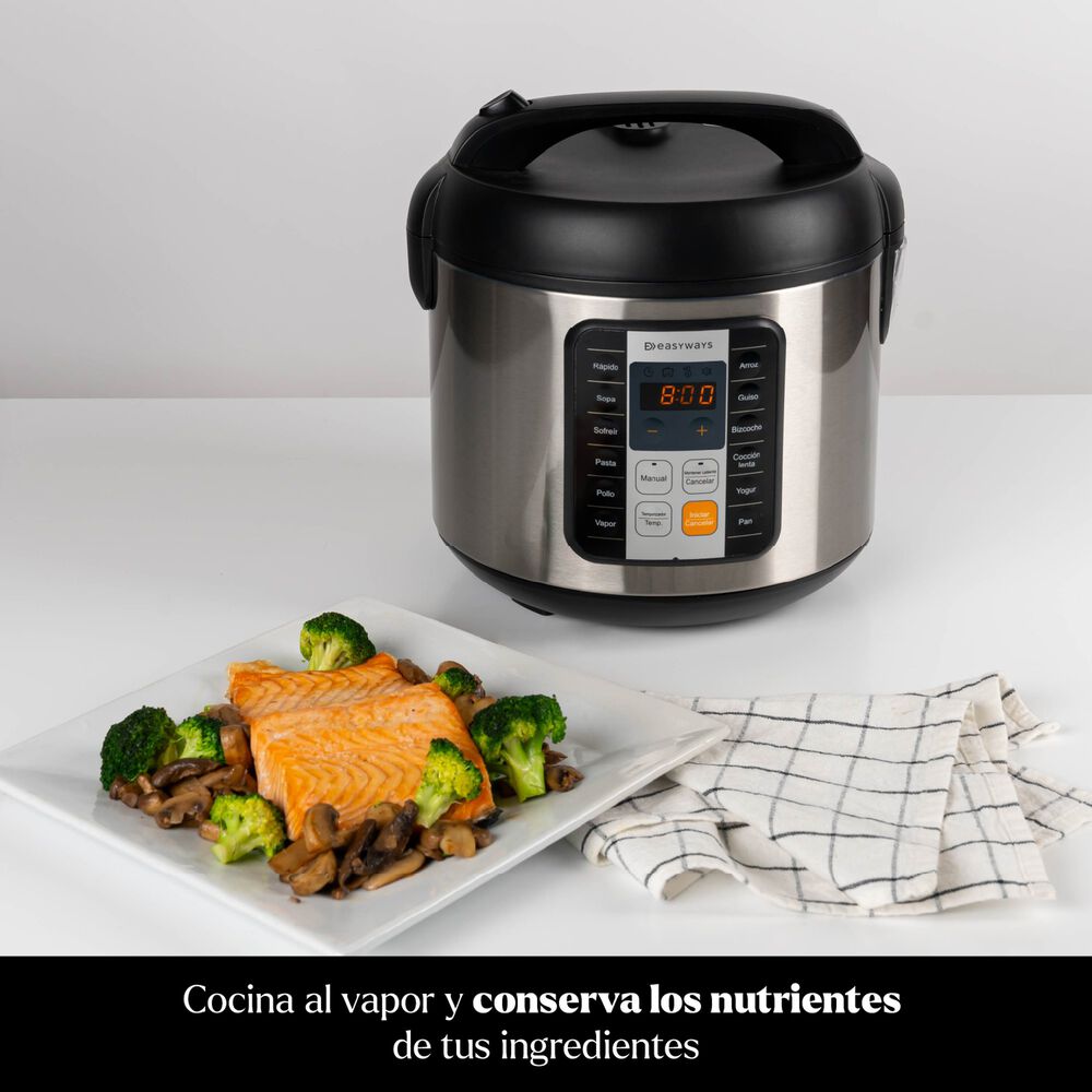 Olla El&eacute;ctrica Multifuncional Multicooker Pro 5,5 L Easyways image number 4.0
