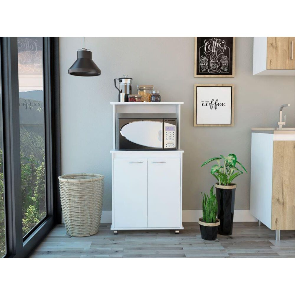 Mueble Microondas 2 Puertas Fm-010b Blanco image number 6.0