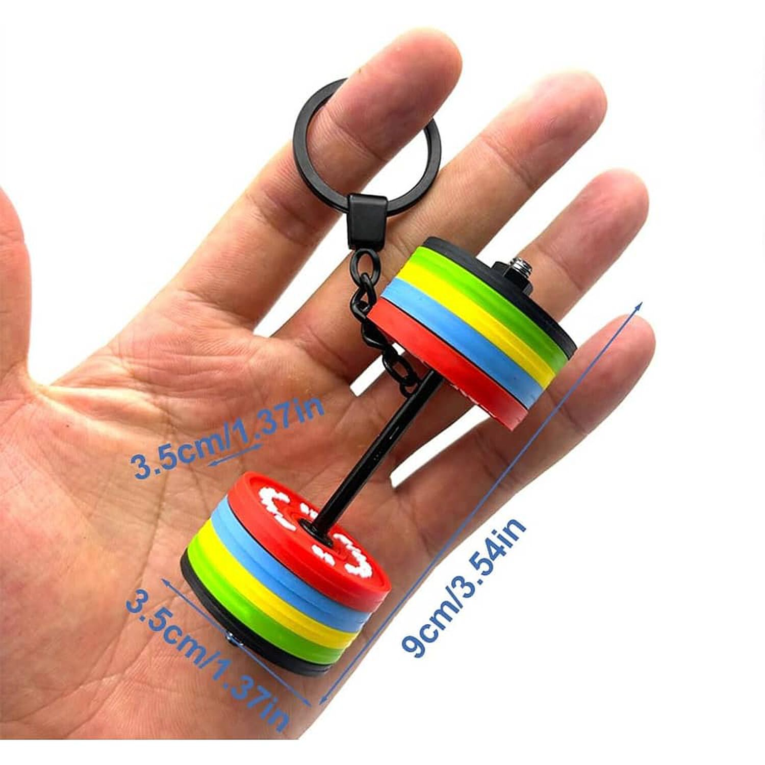 Llavero 3d Barra Con Pesas Discos Desmontable Crossfit Gym image number 0.0
