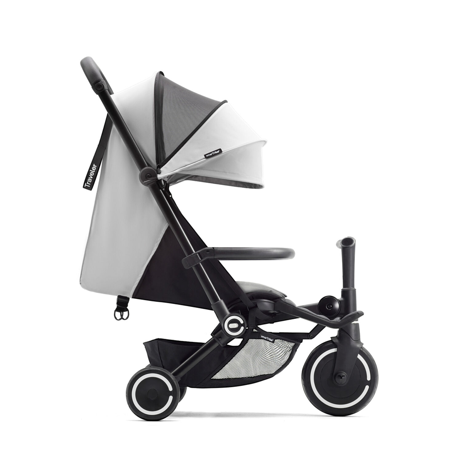 Coche Triciclo Traveler Gris Claro image number 1.0