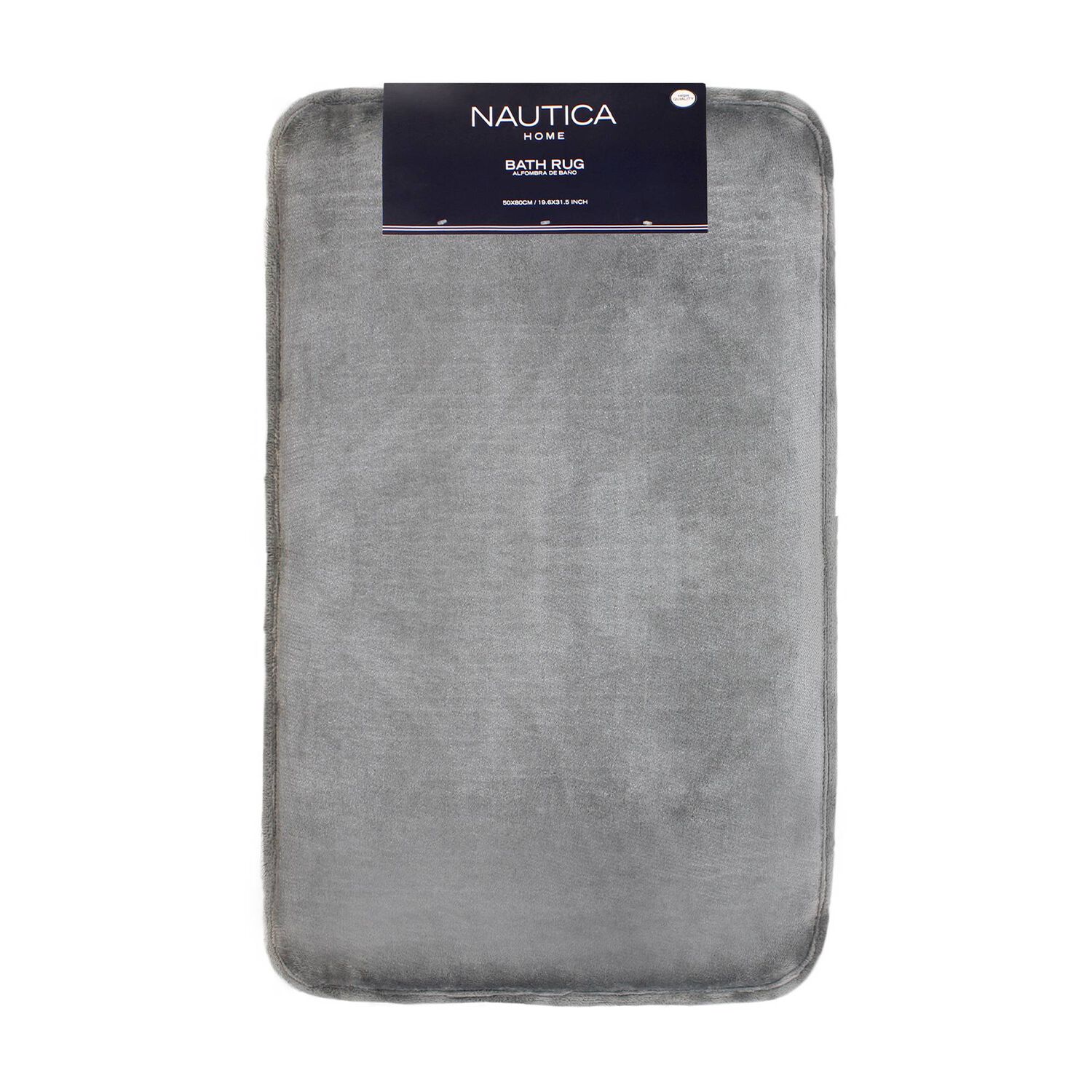 Alfombra De Ba&ntilde;o Nautica Home Flannel 50x80cm Absorbente Gris image number 0.0