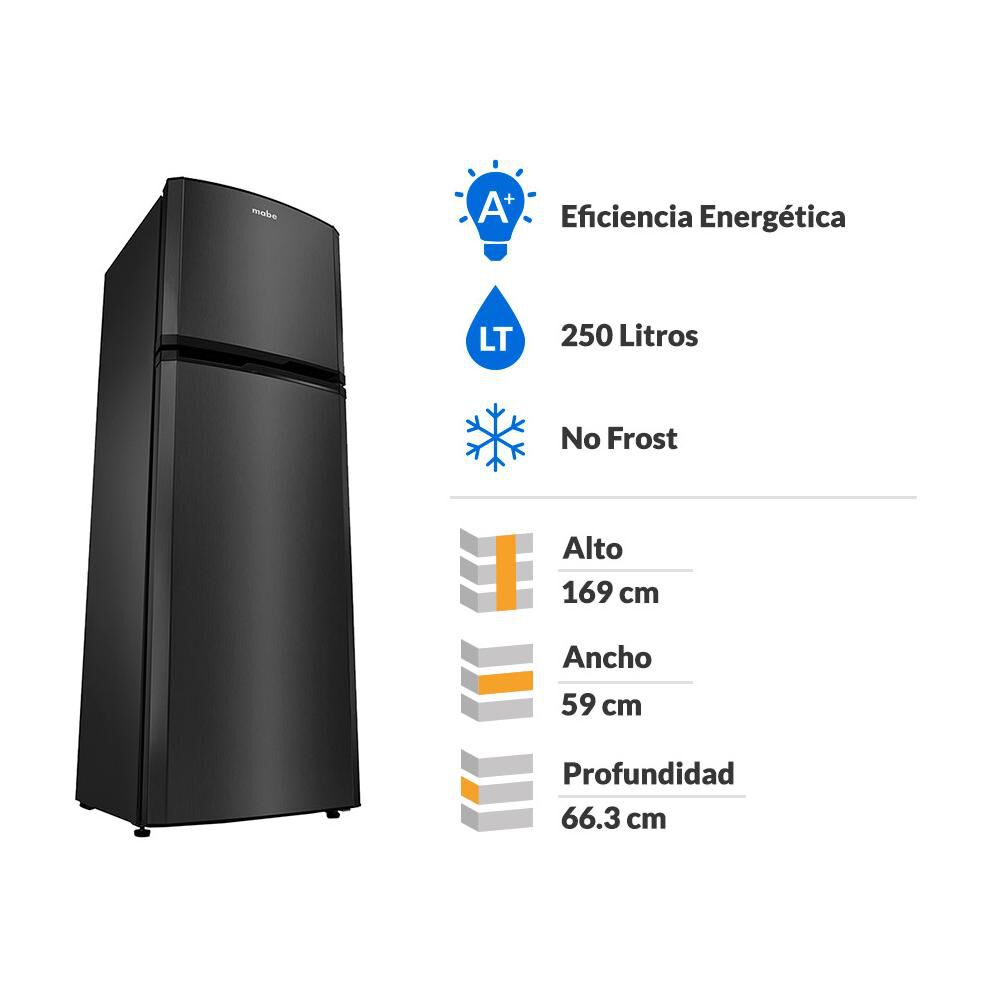 Refrigerador Top Freezer Mabe RMA250PHUG / No Frost / 250 Litros image number 1.0