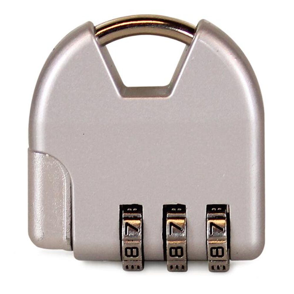 Candado Gris 3 Dígitos F La Maleta De Chile image number 2.0