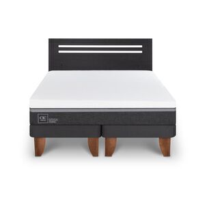 Cama Europea Cic Ortopedic Advance / 2 Plazas / Base Dividida + Respaldo