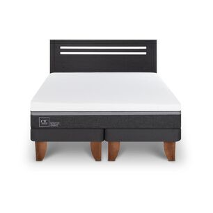 Cama Europea Cic Ortopedic Advance / 2 Plazas / Base Dividida + Respaldo