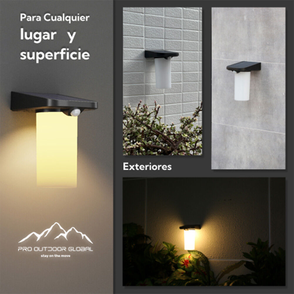 Aplique Solar Vertical Sin Base Contra Agua Con Sensor Movimiento image number 6.0