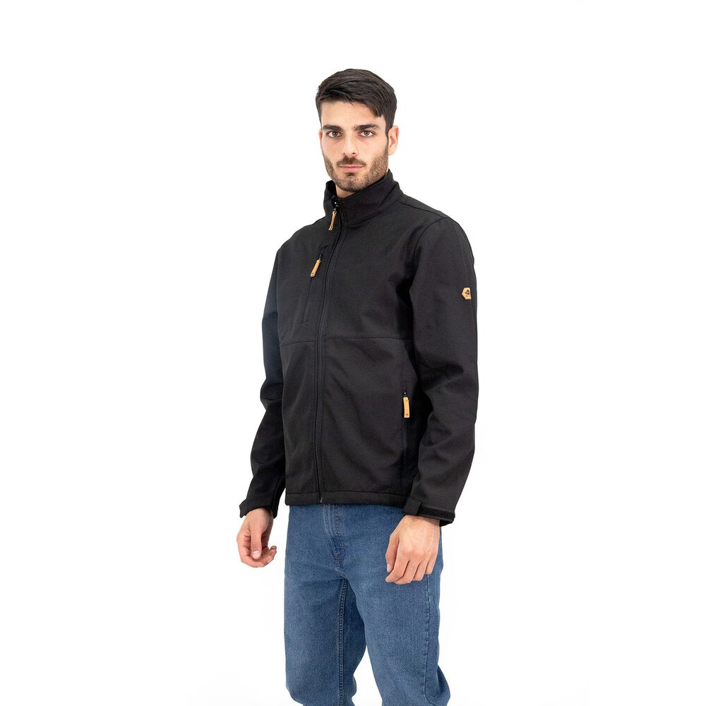 Softshell Quebec Lobo Negro Hombre image number 1.0