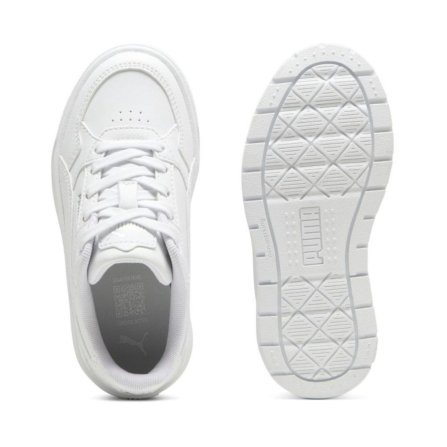 Zapatilla Puma Karmen Ii Idol Mujer Junior Blanco image number 4.0