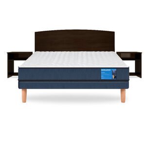Cama Europea Cic Excellence / 2 Plazas / Base Normal + Set de Maderas Dakar