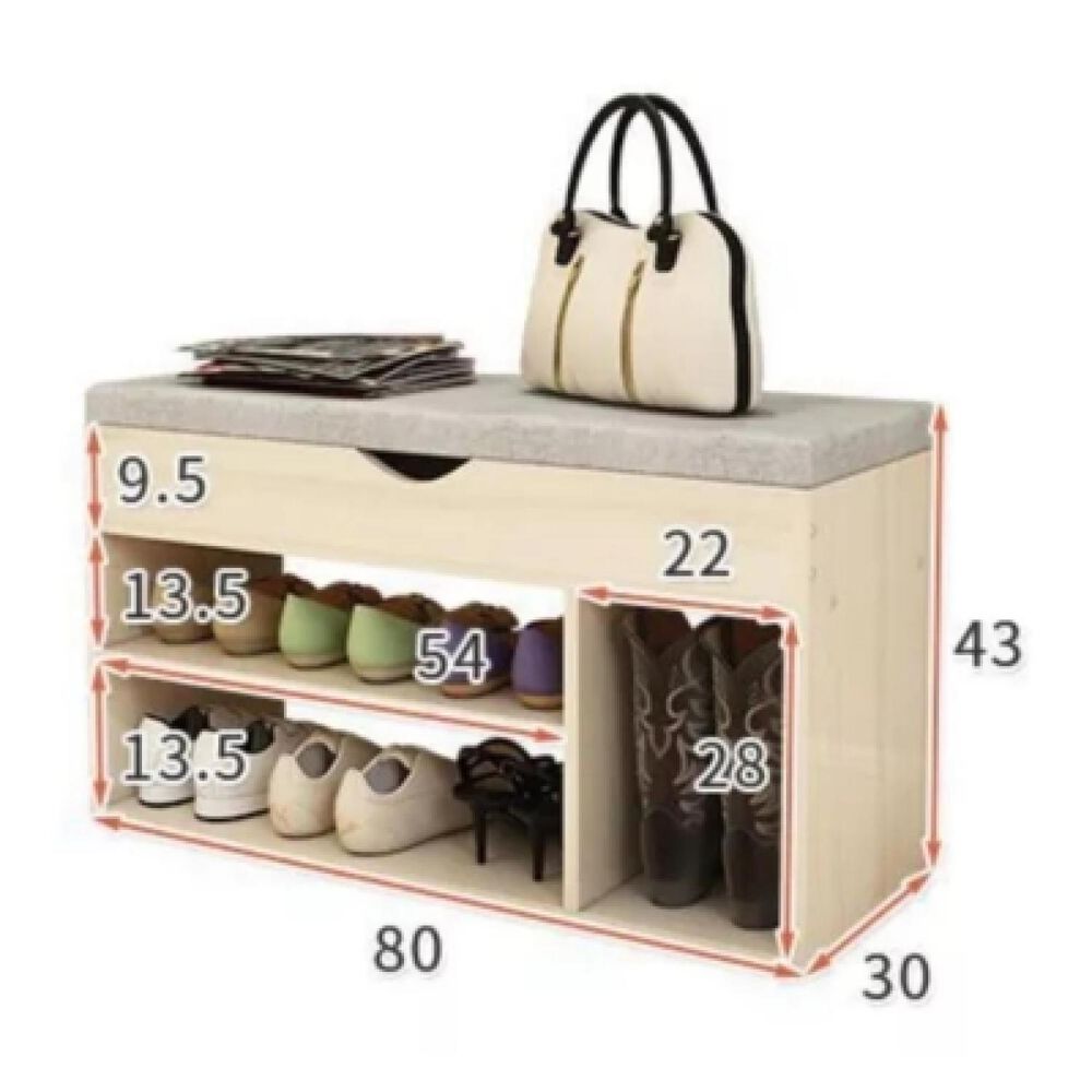 Organizador De Zapatos Con Asiento Y Compartimento Oculto image number 2.0