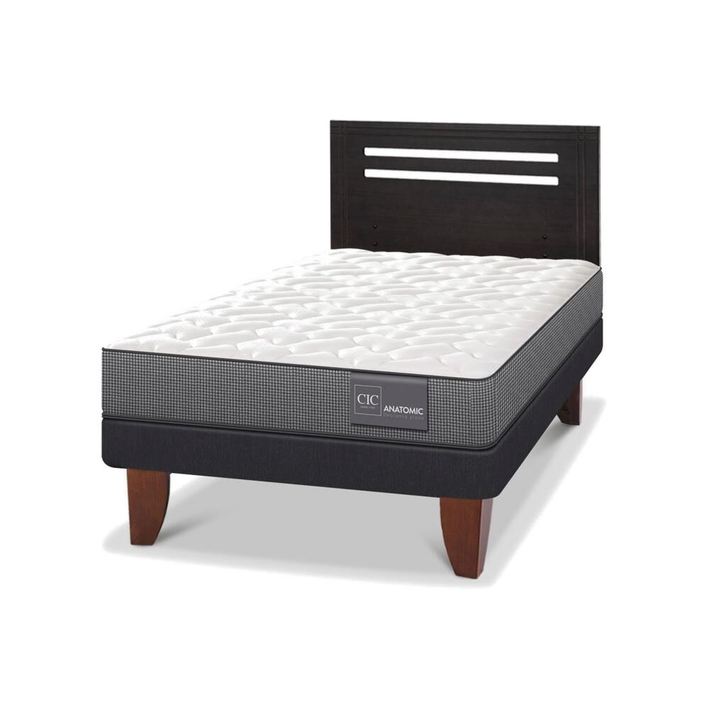 Cama Europea Cic Anatomic / 1.5 Plazas / Base Normal + Respaldo image number 3.0