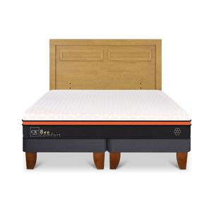 Cama Europea Cic Beecomfort / 2 Plazas / Base Dividida + Respaldo
