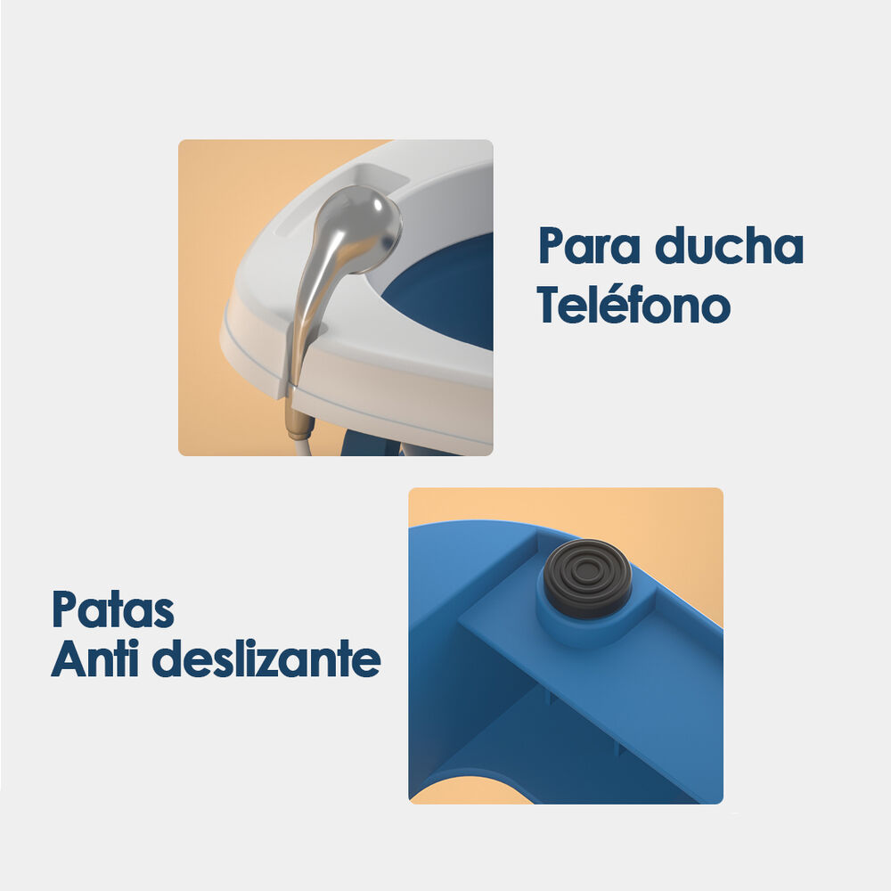 Ba&ntilde;era Plegable Beb&eacute; Con Termometro Y Mas Amarillo Babymine image number 6.0