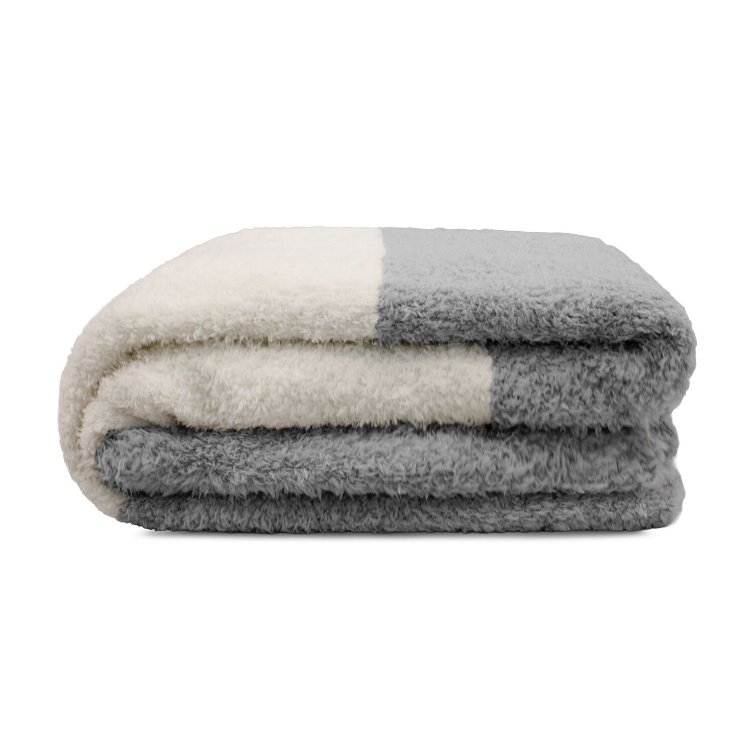 Manta De Franela Nautica 127x152 Fluffy Cama Sof&aacute; Suavidad Superior Gris image number 2.0