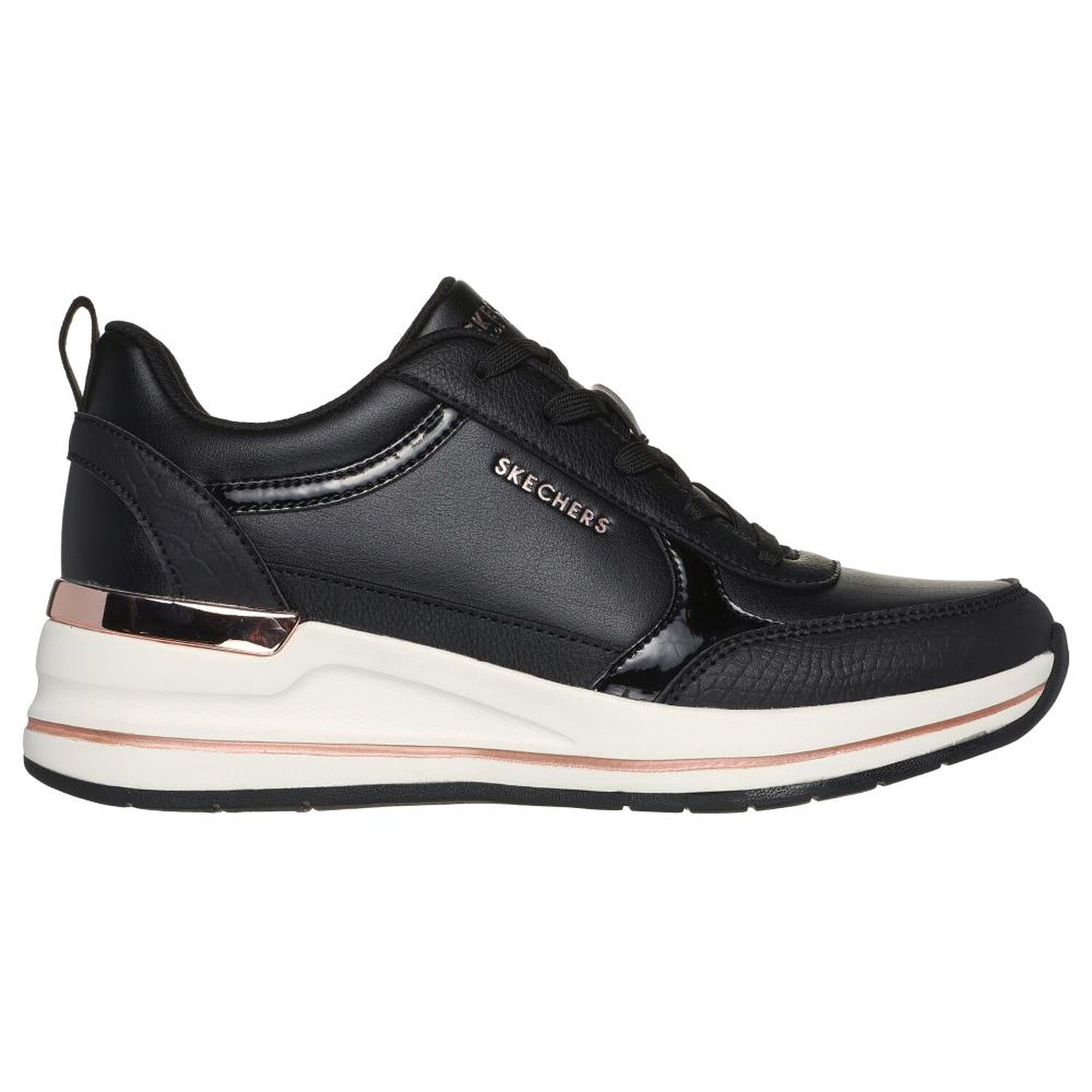 Zapatilla Urbana Mujer Skechers Billion 2 - Fine Shine Negro image number 1.0