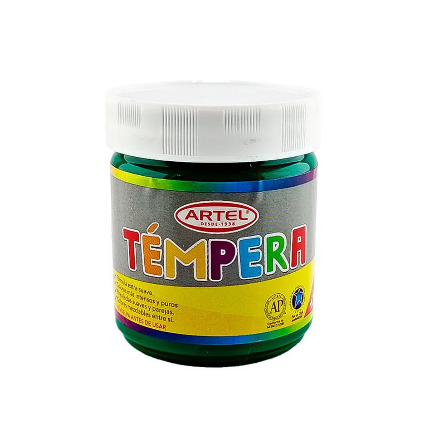 Frasco 100ml Tempera Verde Oscuro 54 image number 1.0